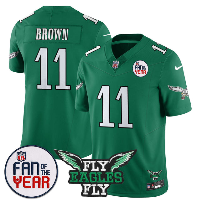 Custom Philadelphia Eagles "Fan Of The Year" Jersey - All Stitched
