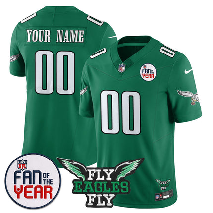 Custom Philadelphia Eagles "Fan Of The Year" Jersey - All Stitched
