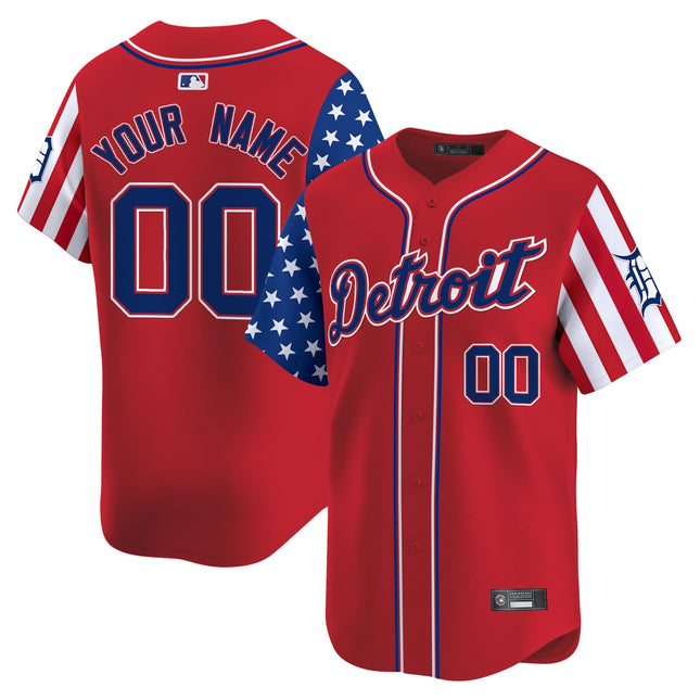 Detroit Tigers 2025 Memorial Day Vapor Premier Limited Custom Jersey - All Stitched