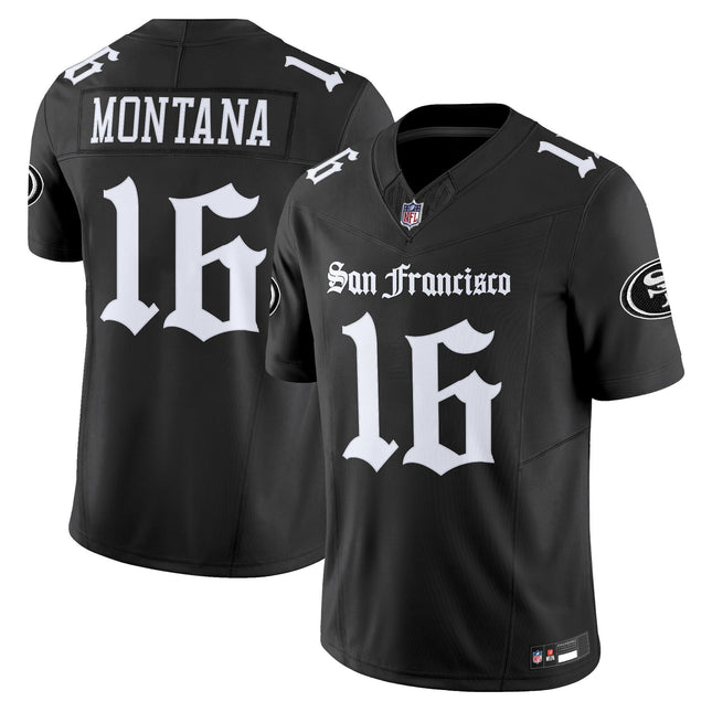 Women's San Francisco 49ers 'Gothic Edition' Vapor Limited Jersey V2 - All Stitched