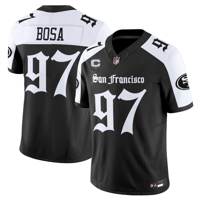 Women's San Francisco 49ers 'Gothic Edition' Vapor Limited Jersey V2 - All Stitched