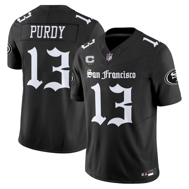 Women's San Francisco 49ers 'Gothic Edition' Vapor Limited Jersey V2 - All Stitched
