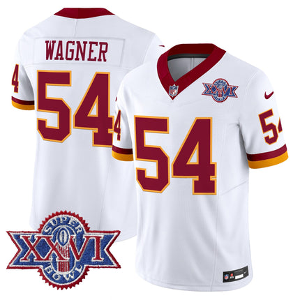 Washington Commanders Throwback 1992 Super Bowl XXVI Patch Vapor Limited Jersey - All Stitched