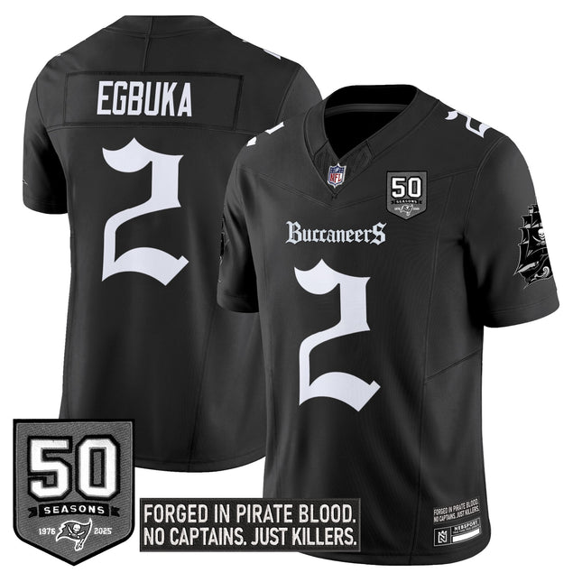 Men's Tampa Bay Buccaneers 'Gothic Pirate Shadows Edition' Limited Jersey V3 - All Stitched
