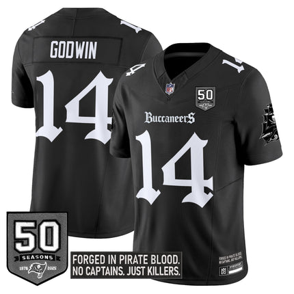 Youth's Tampa Bay Buccaneers 'Gothic Pirate Shadows Edition' Limited Jersey V3 - All Stitched
