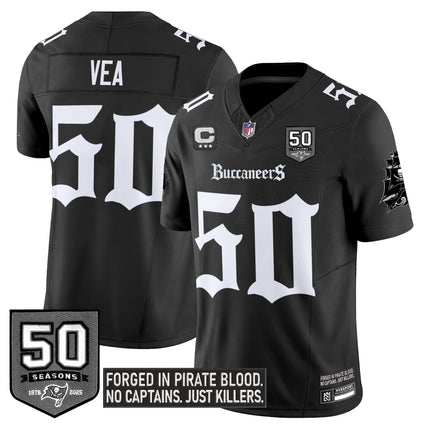 Youth's Tampa Bay Buccaneers 'Gothic Pirate Shadows Edition' Limited Jersey V3 - All Stitched