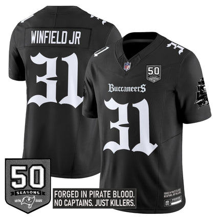 Youth's Tampa Bay Buccaneers 'Gothic Pirate Shadows Edition' Limited Jersey V3 - All Stitched
