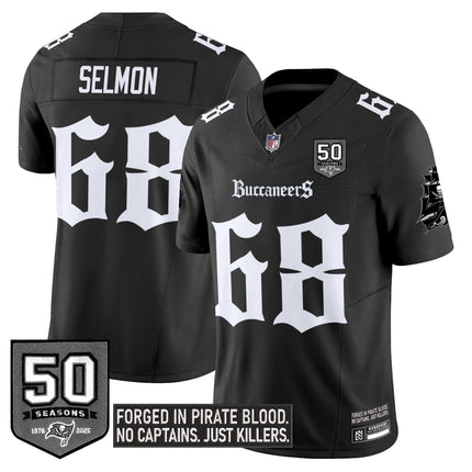 Youth's Tampa Bay Buccaneers 'Gothic Pirate Shadows Edition' Limited Jersey V3 - All Stitched