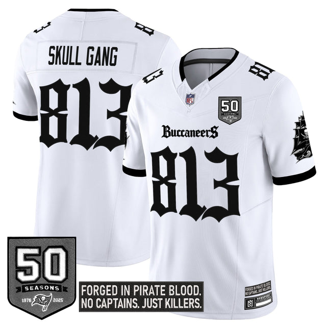 Youth's Tampa Bay Buccaneers 'Gothic Pirate Shadows Edition' Limited Jersey V3 - All Stitched
