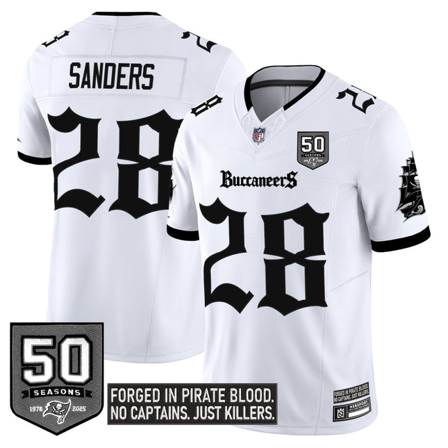 Women's Tampa Bay Buccaneers 'Gothic Pirate Shadows Edition' Limited Jersey V3 - All Stitched