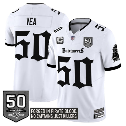 Youth's Tampa Bay Buccaneers 'Gothic Pirate Shadows Edition' Limited Jersey V3 - All Stitched
