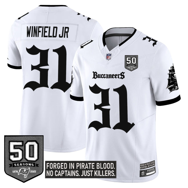 Men's Tampa Bay Buccaneers 'Gothic Pirate Shadows Edition' Limited Jersey V3 - All Stitched