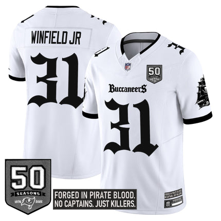 Youth's Tampa Bay Buccaneers 'Gothic Pirate Shadows Edition' Limited Jersey V3 - All Stitched