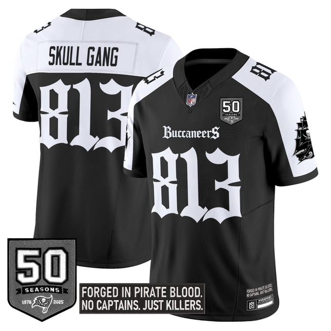 Youth's Tampa Bay Buccaneers 'Gothic Pirate Shadows Edition' Limited Jersey V3 - All Stitched