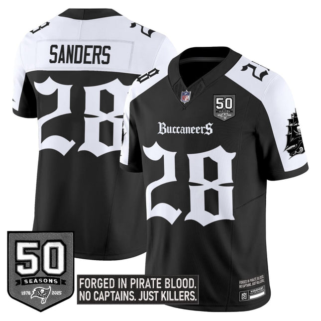 Youth's Tampa Bay Buccaneers 'Gothic Pirate Shadows Edition' Limited Jersey V3 - All Stitched