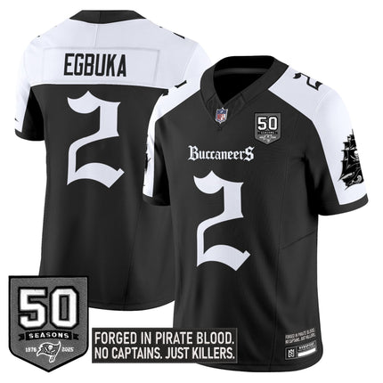 Youth's Tampa Bay Buccaneers 'Gothic Pirate Shadows Edition' Limited Jersey V3 - All Stitched