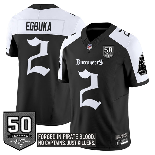 Youth's Tampa Bay Buccaneers 'Gothic Pirate Shadows Edition' Limited Jersey V3 - All Stitched