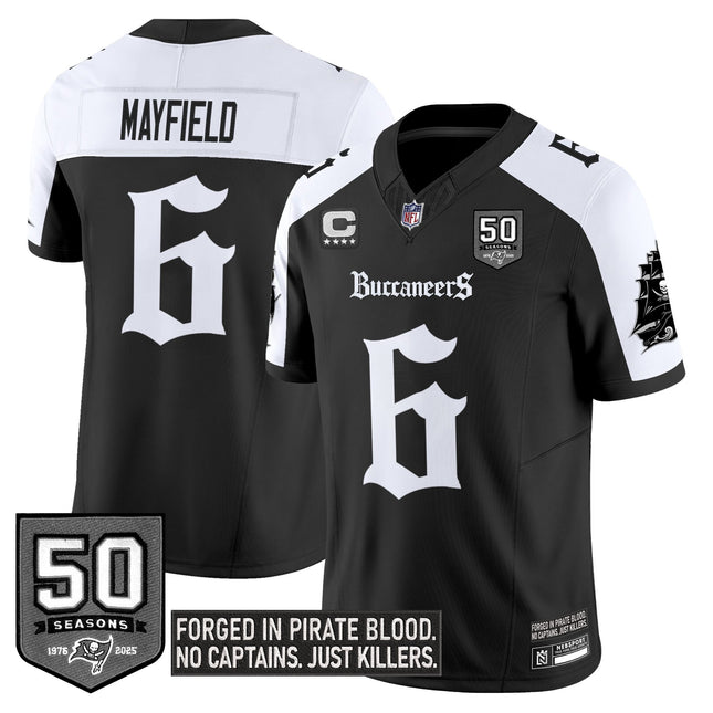 Men's Tampa Bay Buccaneers 'Gothic Pirate Shadows Edition' Limited Jersey V3 - All Stitched