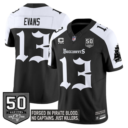 Youth's Tampa Bay Buccaneers 'Gothic Pirate Shadows Edition' Limited Jersey V3 - All Stitched