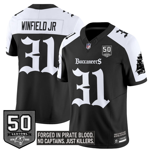 Youth's Tampa Bay Buccaneers 'Gothic Pirate Shadows Edition' Limited Jersey V3 - All Stitched