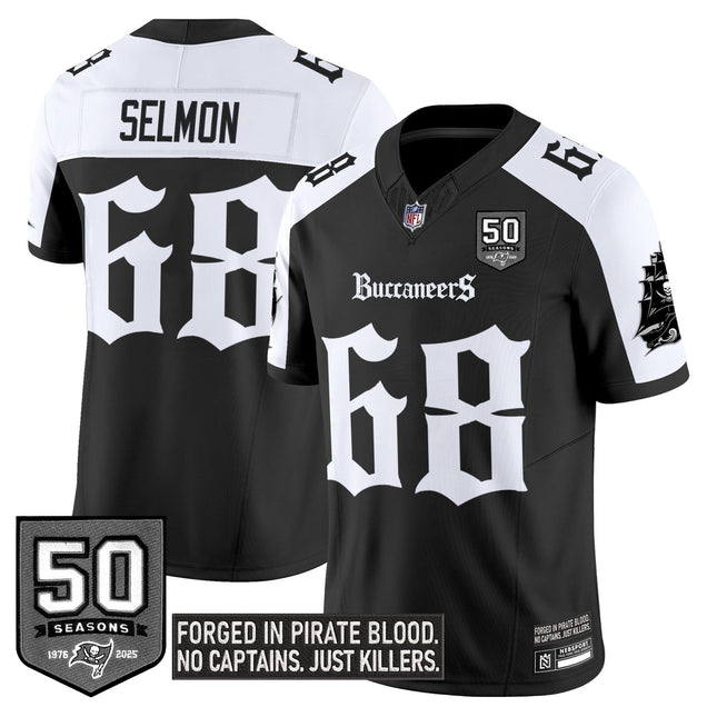Women's Tampa Bay Buccaneers 'Gothic Pirate Shadows Edition' Limited Jersey V3 - All Stitched