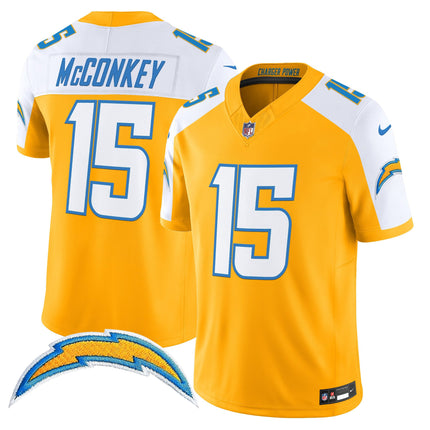 Men's Los Angeles Chargers 2025 Alternate Charger Power Vapor Limited Jersey - All Stitched