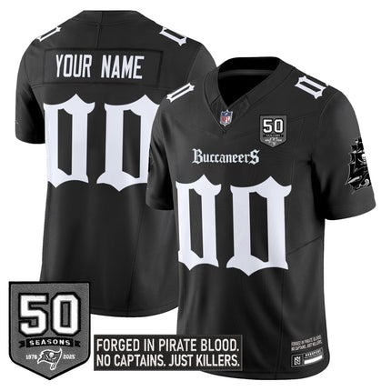 Tampa Bay Buccaneers 'Gothic Pirate Shadows Edition' Limited Custom Jersey V3 - All Stitched