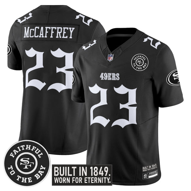 Men's San Francisco 49ers 'Fog City Gothic Edition' Vapor Limited Jersey V2 - All Stitched