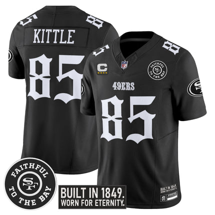 Men's San Francisco 49ers 'Fog City Gothic Edition' Vapor Limited Jersey V2 - All Stitched