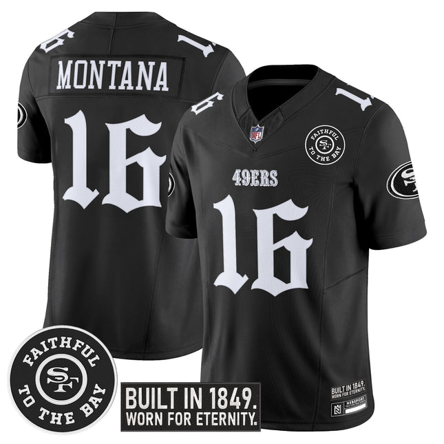 Men's San Francisco 49ers 'Fog City Gothic Edition' Vapor Limited Jersey V2 - All Stitched