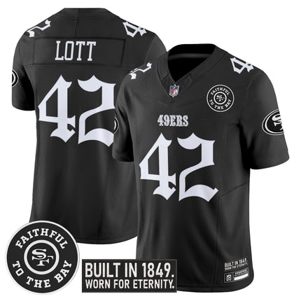 Men's San Francisco 49ers 'Fog City Gothic Edition' Vapor Limited Jersey V2 - All Stitched