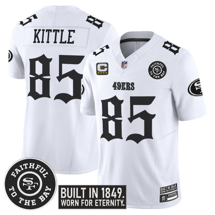 Men's San Francisco 49ers 'Fog City Gothic Edition' Vapor Limited Jersey V2 - All Stitched