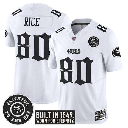 Men's San Francisco 49ers 'Fog City Gothic Edition' Vapor Limited Jersey V2 - All Stitched