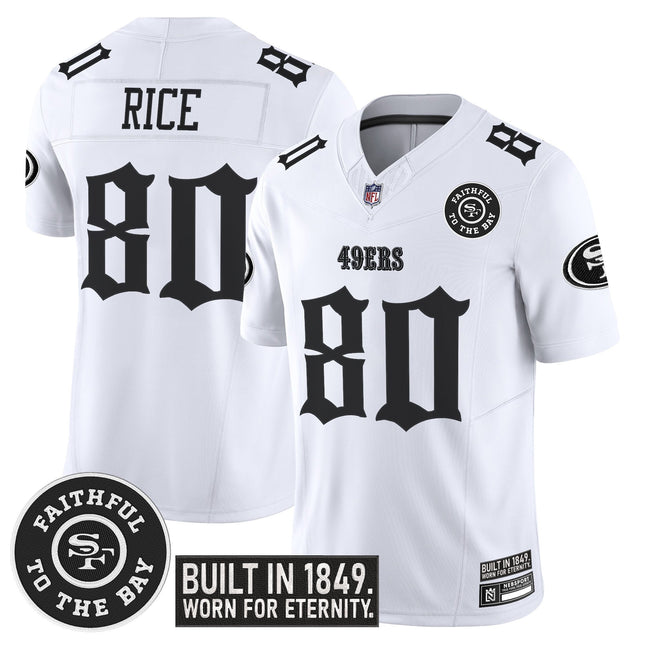 Men's San Francisco 49ers 'Fog City Gothic Edition' Vapor Limited Jersey V2 - All Stitched