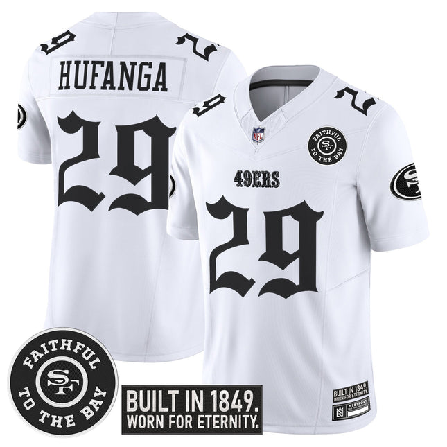 Men's San Francisco 49ers 'Fog City Gothic Edition' Vapor Limited Jersey V2 - All Stitched