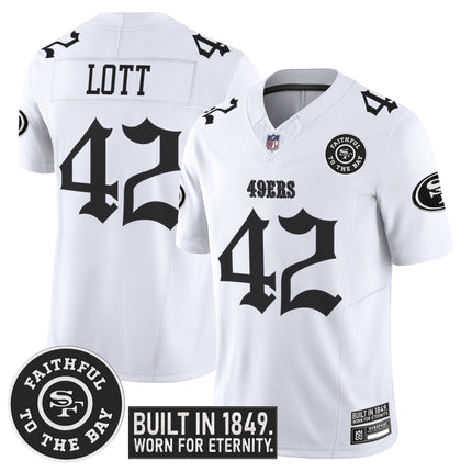 Men's San Francisco 49ers 'Fog City Gothic Edition' Vapor Limited Jersey V2 - All Stitched