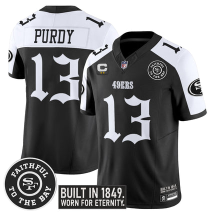 Men's San Francisco 49ers 'Fog City Gothic Edition' Vapor Limited Jersey V2 - All Stitched
