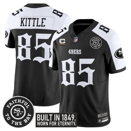 Men's San Francisco 49ers 'Fog City Gothic Edition' Vapor Limited Jersey V2 - All Stitched