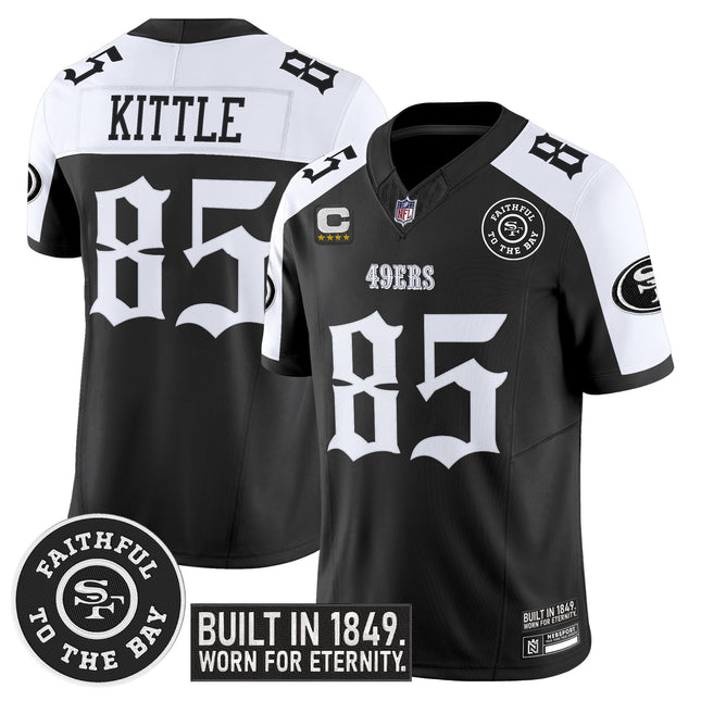 Men's San Francisco 49ers 'Fog City Gothic Edition' Vapor Limited Jersey V2 - All Stitched