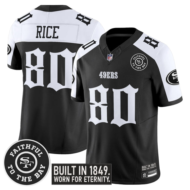 Men's San Francisco 49ers 'Fog City Gothic Edition' Vapor Limited Jersey V2 - All Stitched
