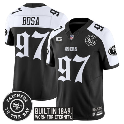 Men's San Francisco 49ers 'Fog City Gothic Edition' Vapor Limited Jersey V2 - All Stitched