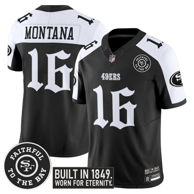 Men's San Francisco 49ers 'Fog City Gothic Edition' Vapor Limited Jersey V2 - All Stitched