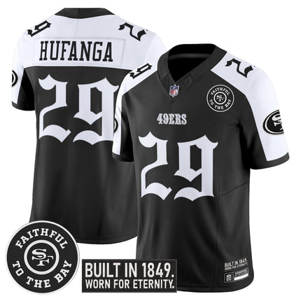 Men's San Francisco 49ers 'Fog City Gothic Edition' Vapor Limited Jersey V2 - All Stitched