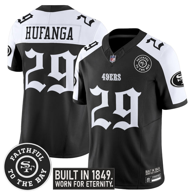 Men's San Francisco 49ers 'Fog City Gothic Edition' Vapor Limited Jersey V2 - All Stitched
