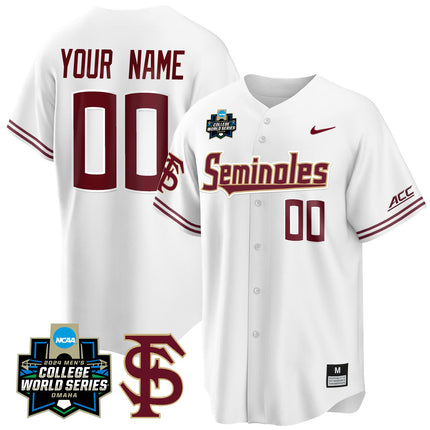 Custom Florida State Seminoles 2024 College World Series Vapor Premier Limited Jersey V1 - All Stitched