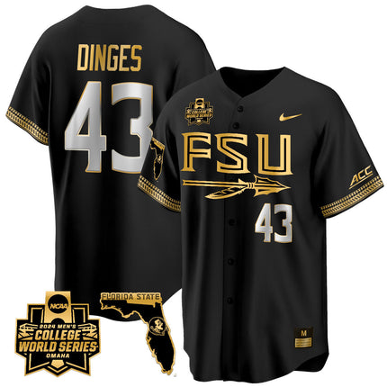 Men's Florida State Seminoles 2024 College World Series Vapor Premier Limited Jersey V2 - All Stitched