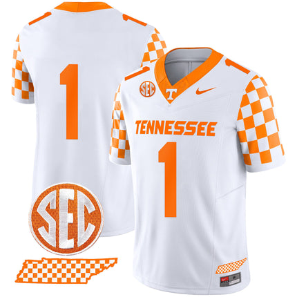 Men's Tennessee Volunteers 2024 Checkerboard Vapor Limited Jersey - All Stitched