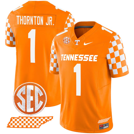 Men's Tennessee Volunteers 2024 Checkerboard Vapor Limited Jersey - All Stitched