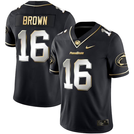 Men's Nittany Lions Black Limited & Gold Vapor Jersey - All Stitched