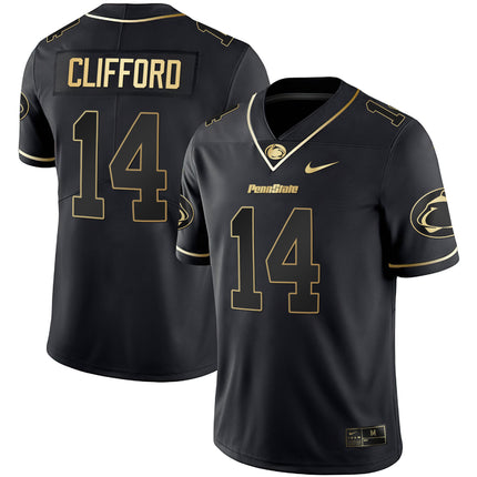 Men's Nittany Lions Black Limited & Gold Vapor Jersey - All Stitched